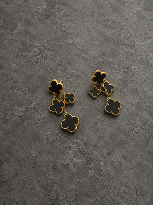 Black Clover Tassel Earrings – Great Condition